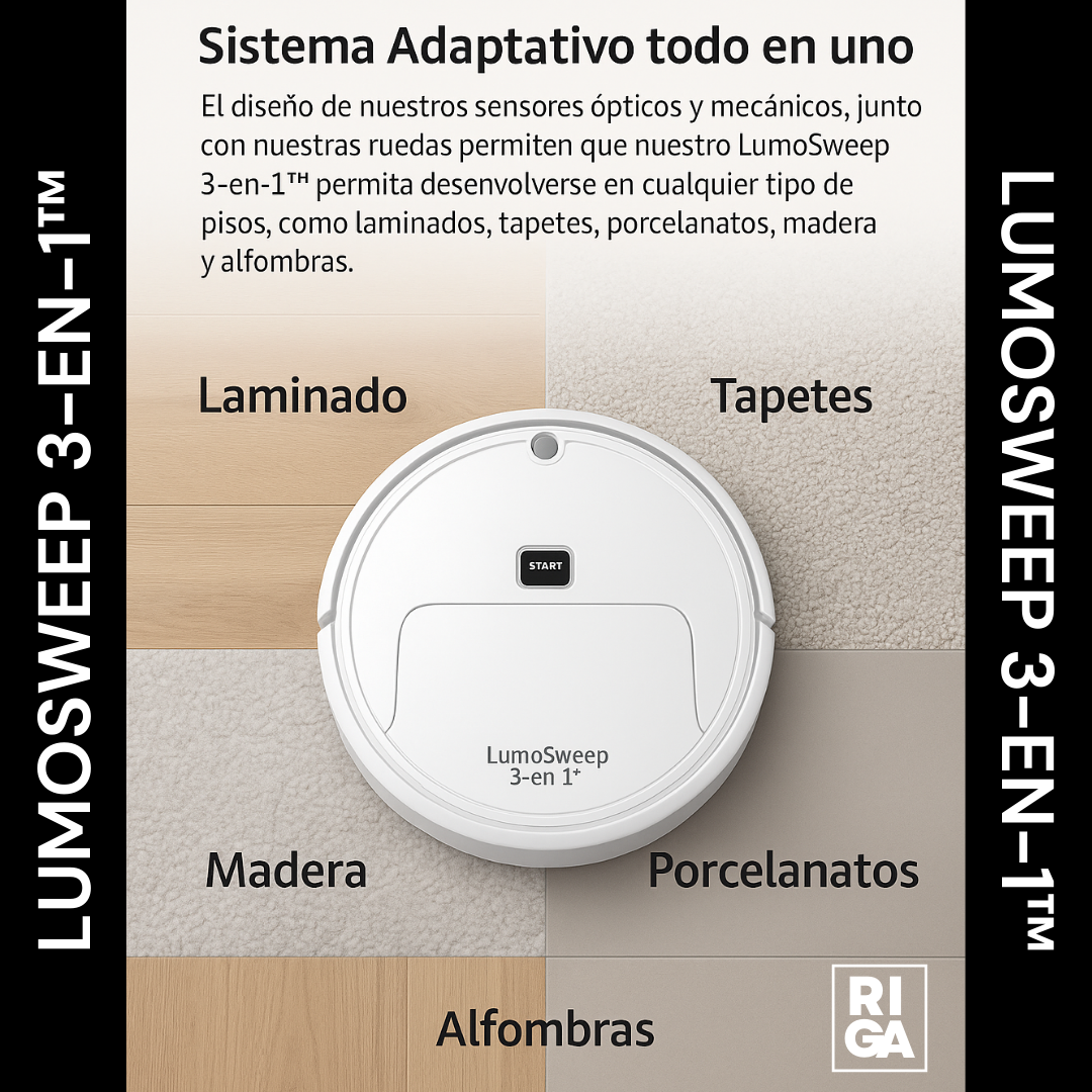 LumoSweep 3-en-1™ - Robot Aspiradora Inteligente