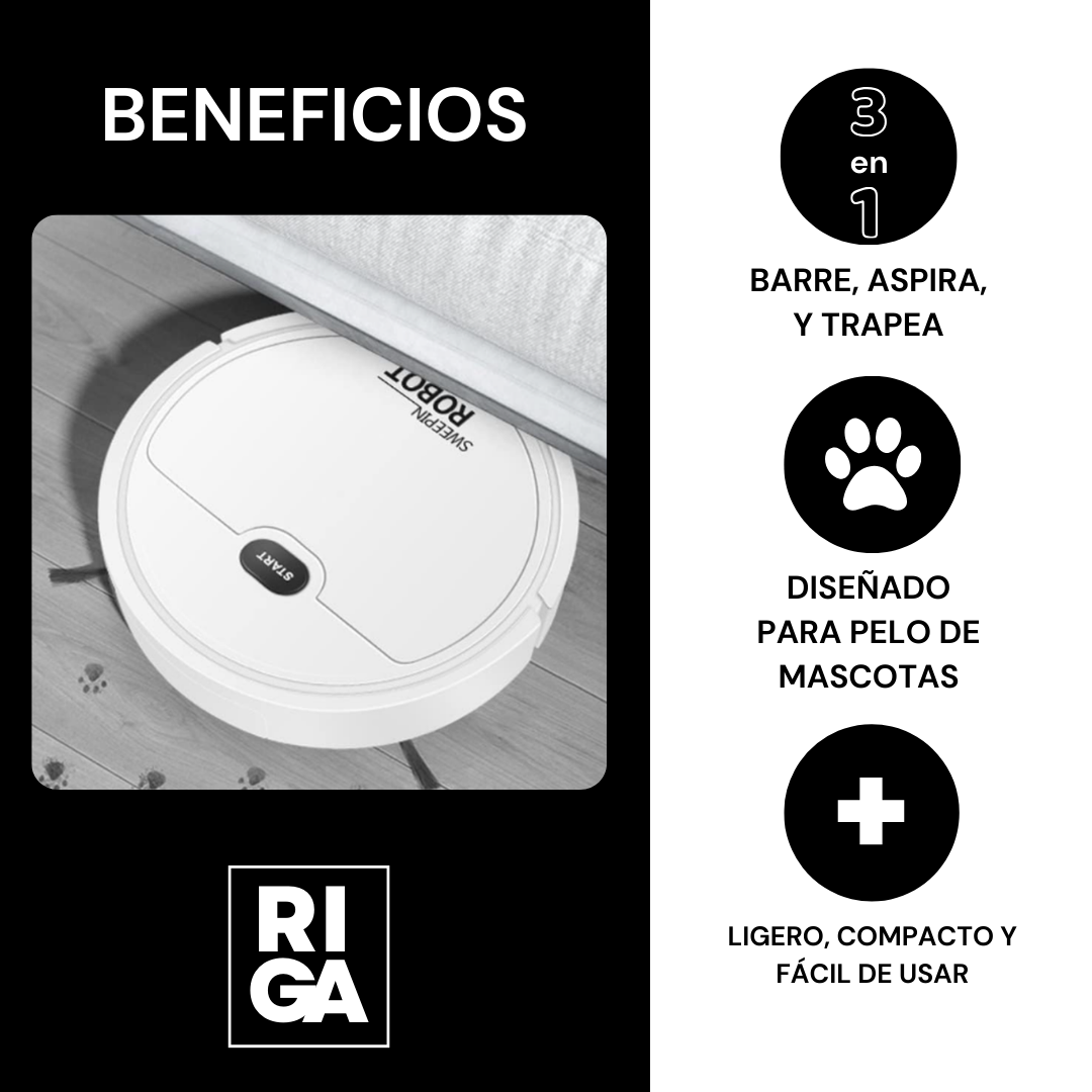 LumoSweep 3-en-1™ - Robot Aspiradora Inteligente